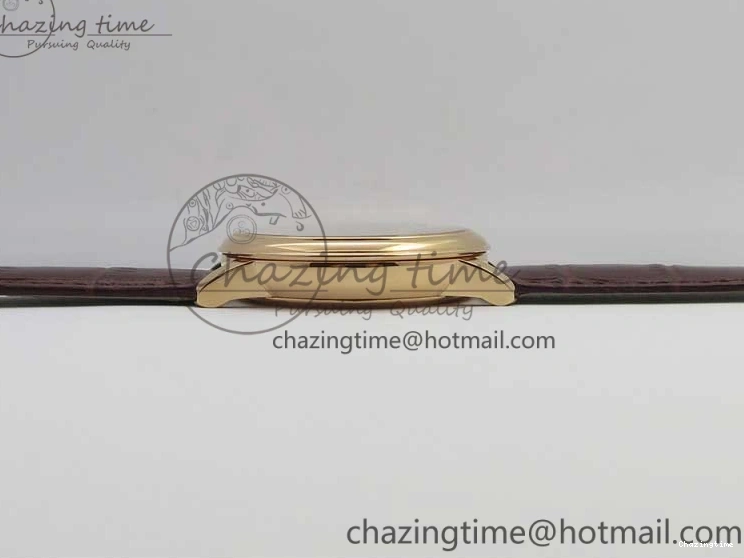 0125 De Ville Prestige Real PR RG ZF 1:1 Best Edition White Dial on Brown Leather Strap MIYOTA HighPerformance 7939